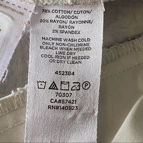 LOFT Women's Floral/Leaf Print Shorts Size 10 Cotton Blend - Picture 7 of 8